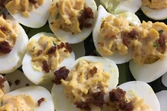 Deviled Eggs with Bacon Jam