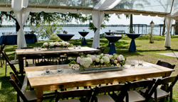 outdoor tables for wedding