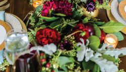 flowers at wedding