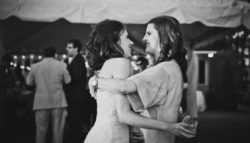 friends at wedding