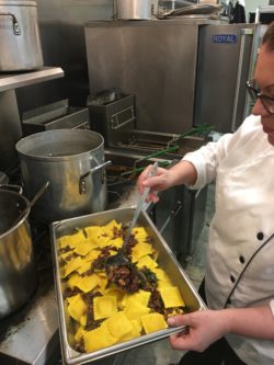 Homemade mushroom ravioli