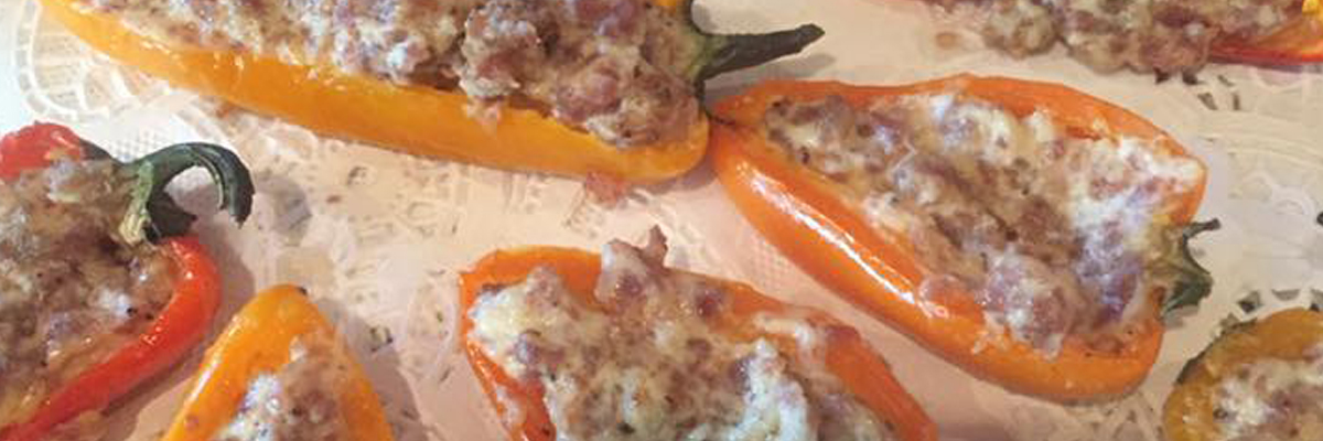 Sausage & Cream Cheese Stuffed Peppers