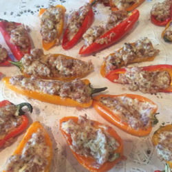 Sausage & Cream Cheese Stuffed Peppers