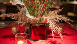 holiday centerpieces at The Martinsborough