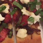 Strawberry, Goat Cheese, and Maple Balsamic Onion Flatbread