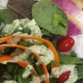 Green Goddess Dressing on Garden Salad