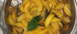 Bourbon Poached Peaches