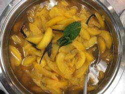 Bourbon Poached Peaches