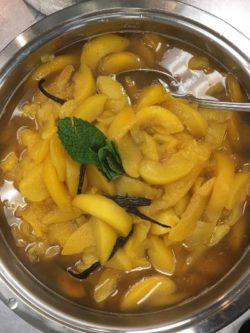 Bourbon Poached Peaches