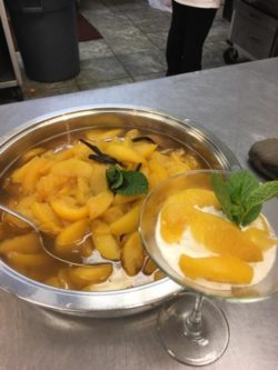 Bourbon Poached Peaches