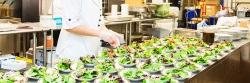 caterer preparing salad