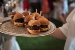 burger sliders as late night snack for wedding
