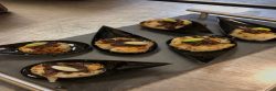 Bacon jam on scallops
