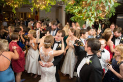 People on dance floor at a Martinsborough wedding