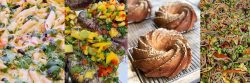 assortment of foods prepared by Scarborough Fare Catering