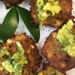 Fresh Corn Cakes with Avocado Salsa