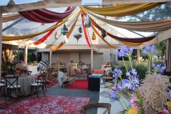 beautifully decorate Moroccan-themed wedding