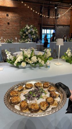 Bacon & Bleu Cheese Stuffed Mushrooms