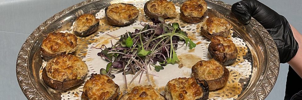 Bacon & Bleu Cheese Stuffed Mushrooms