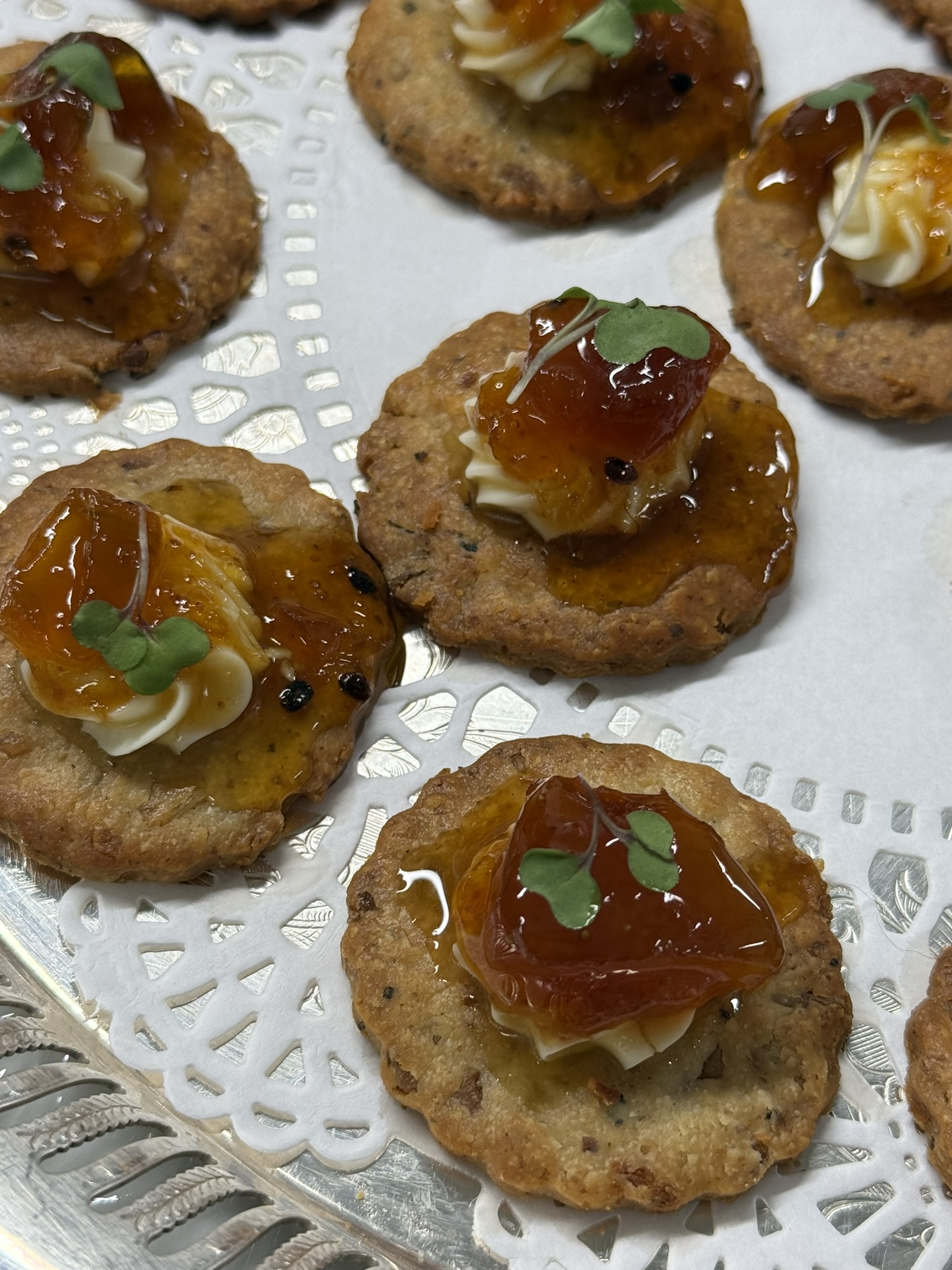 Bleu Cheese & Walnut Shortbread
