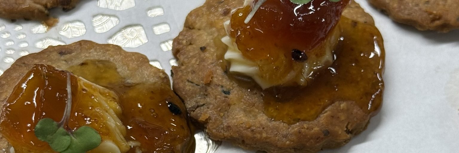 Bleu Cheese & Walnut Shortbread