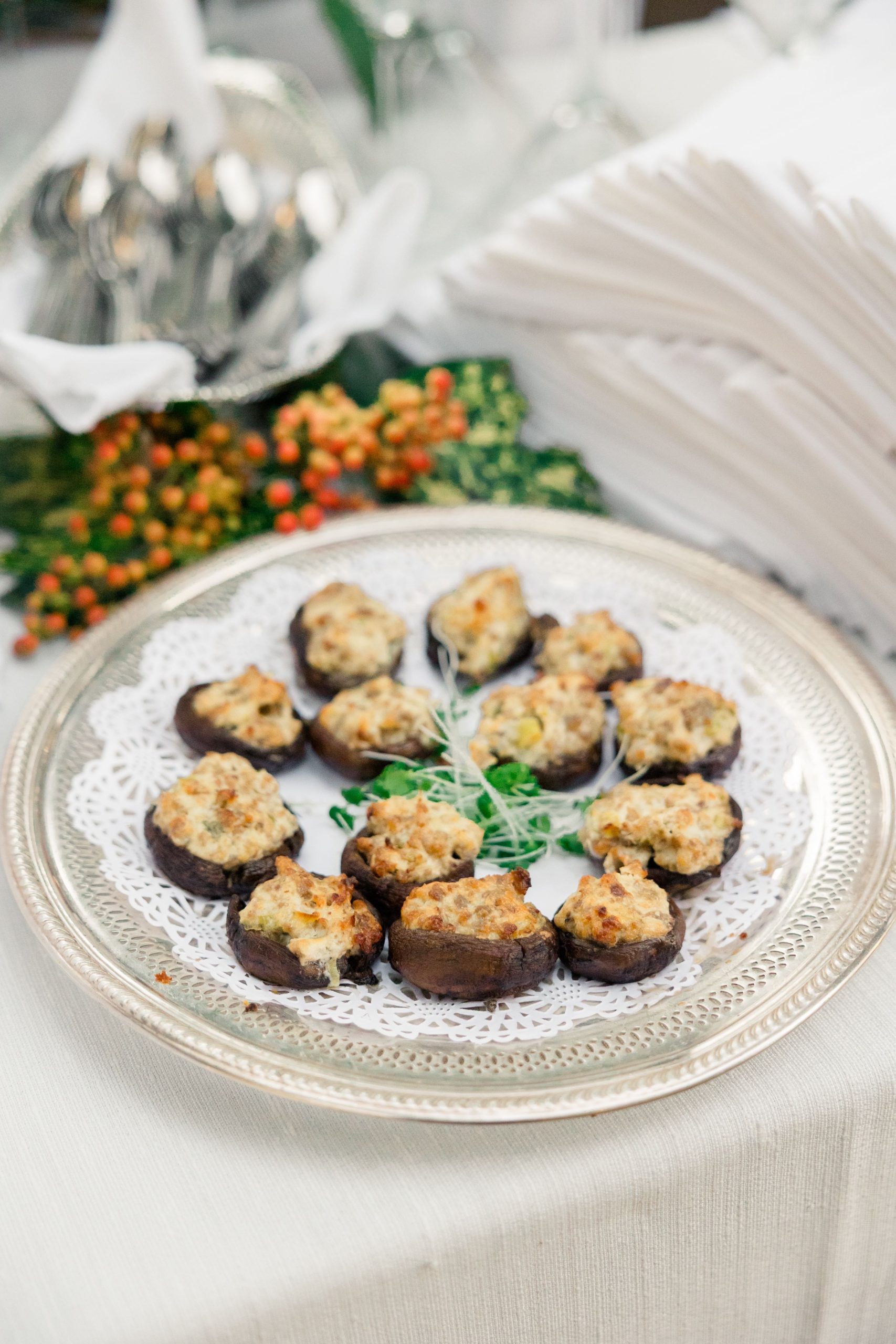 Crab & Gouda Stuffed Mushrooms